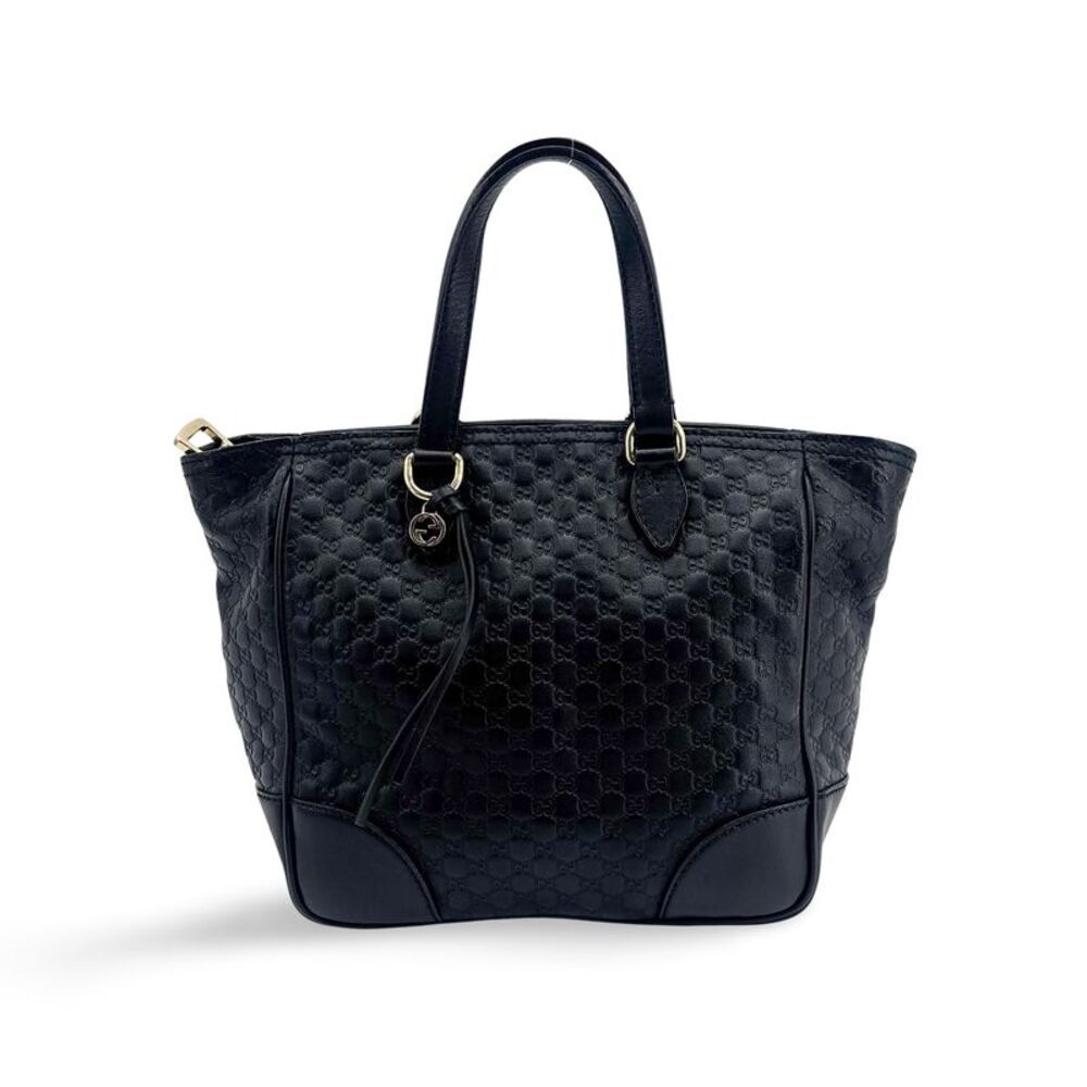 Gucci Bree Microguccissima Leather Black Leather Tote Bag Bag